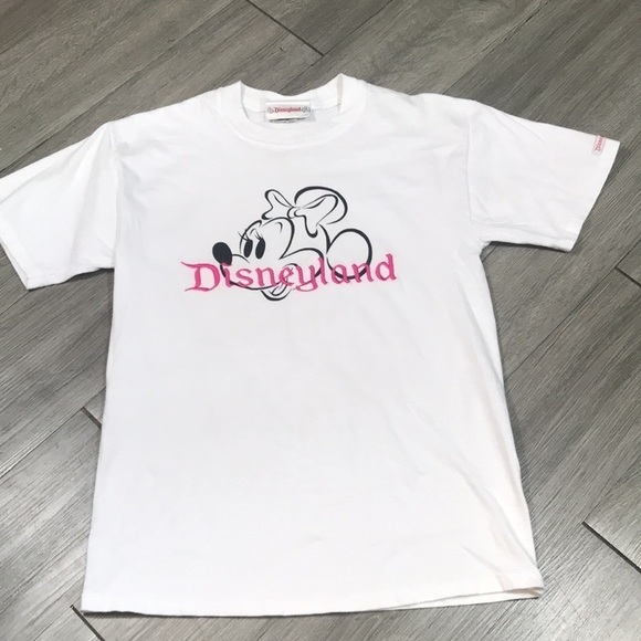 Disneyland Embroidered Vintage Disney Parks Minnie Mouse Screen Print T-Shirt - Picture 8 of 10